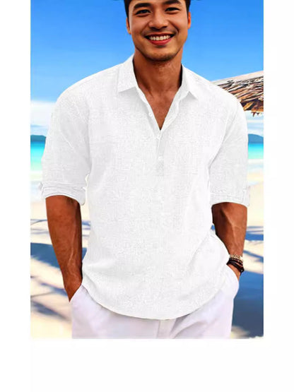 Hemplain™ – Loose-Fit  Cotton Shirt