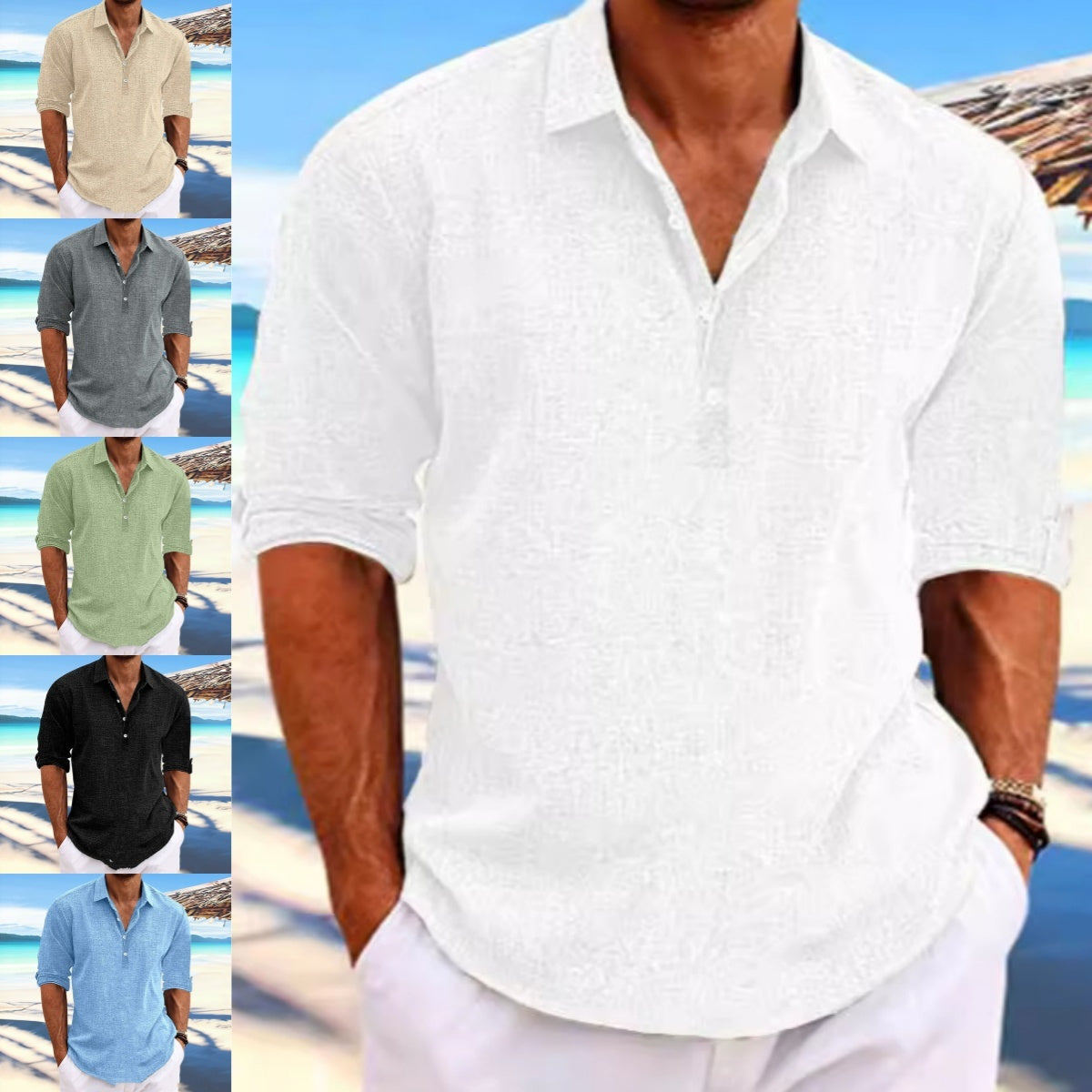Hemplain™ – Loose-Fit  Cotton Shirt