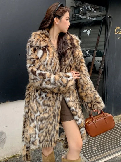 Furelle™ – Faux Fur Chic Female Coat