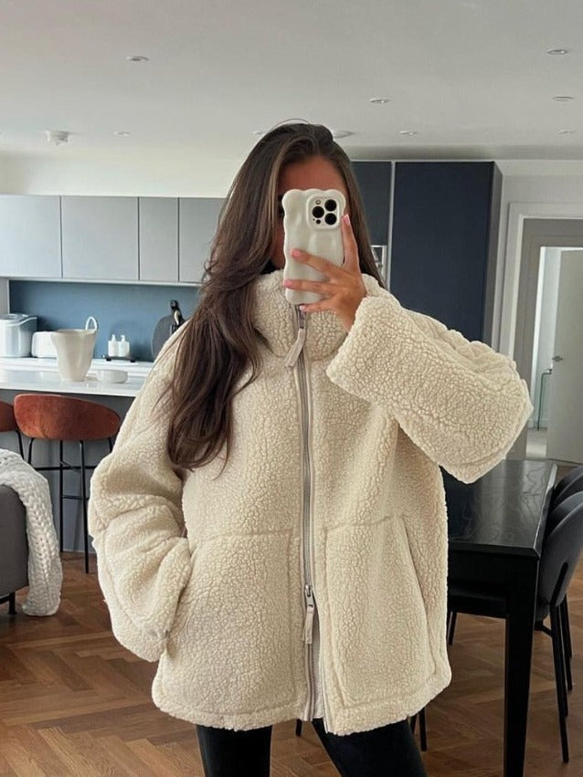 Women's Lamb Woolen Coat