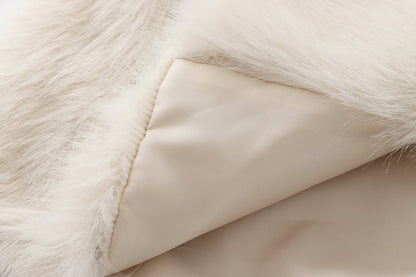 French Lapel Fur Plush Coat