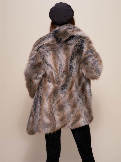 Foxora™ – Long Fox Fur Coat