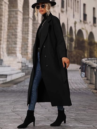 Nordalle™ – Long Collar Woolen Overcoat