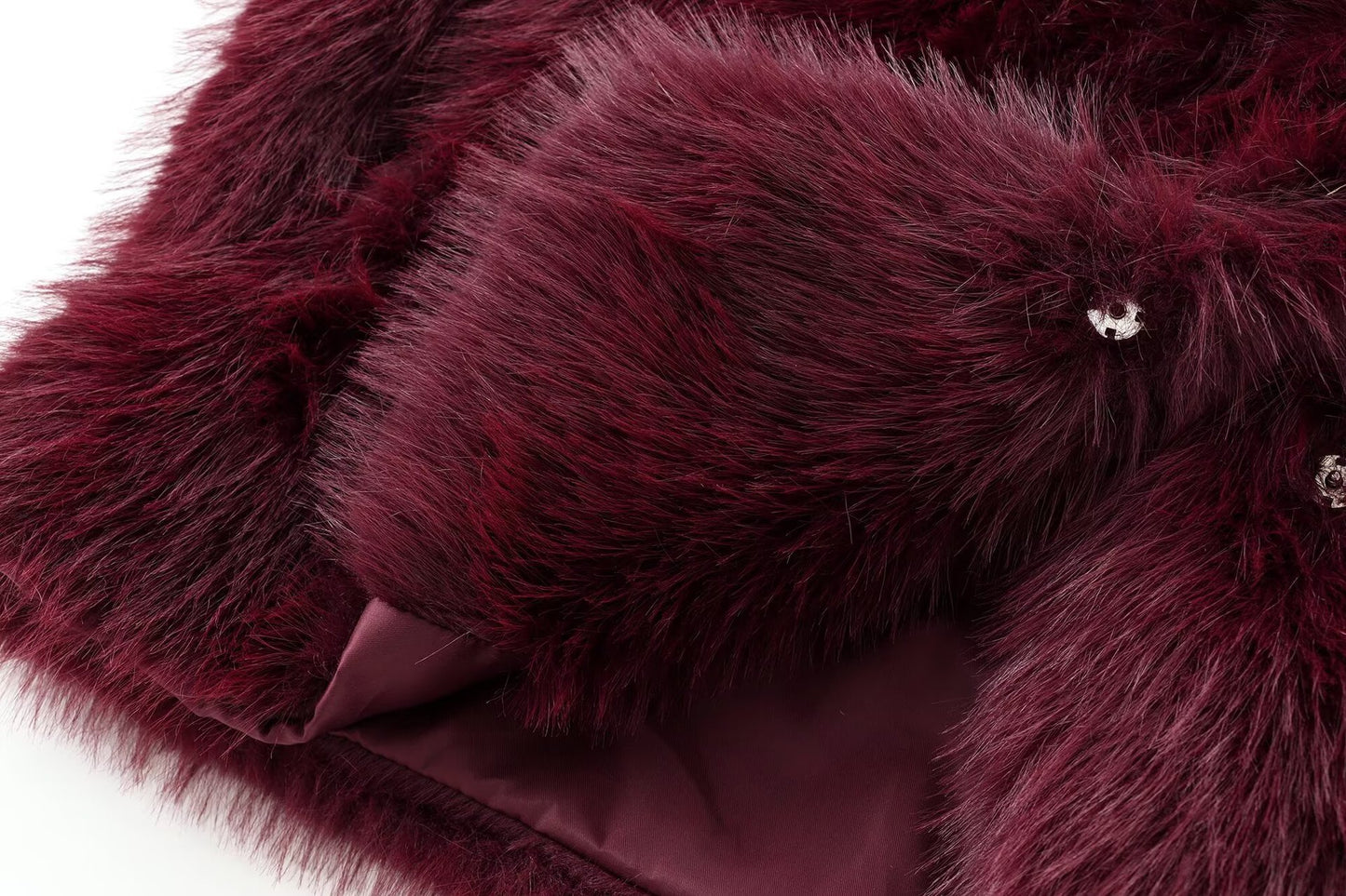 French Lapel Fur Plush Coat