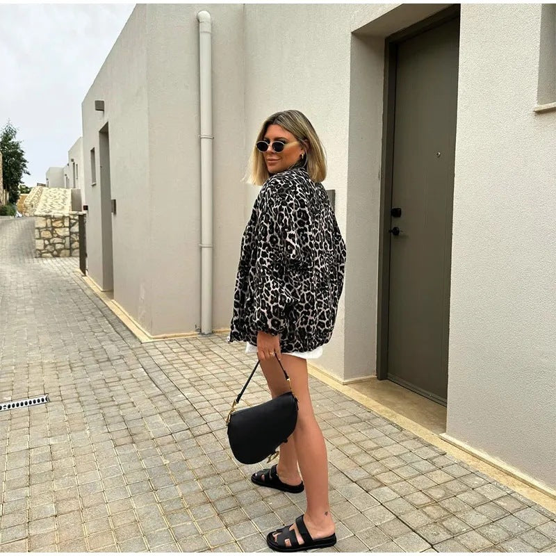 Levora™ – Leopard Print Street Jacket