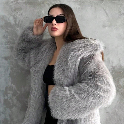Faux Fur Coat Short Chic