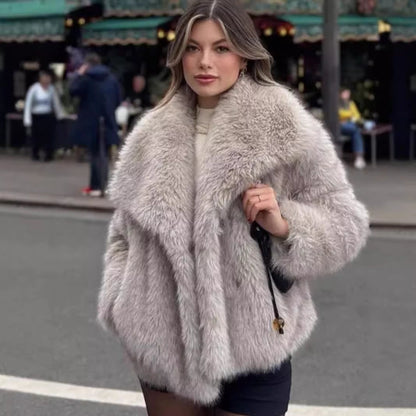 Faux Fur Coat Short Chic