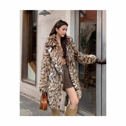 Furelle™ – Faux Fur Chic Female Coat