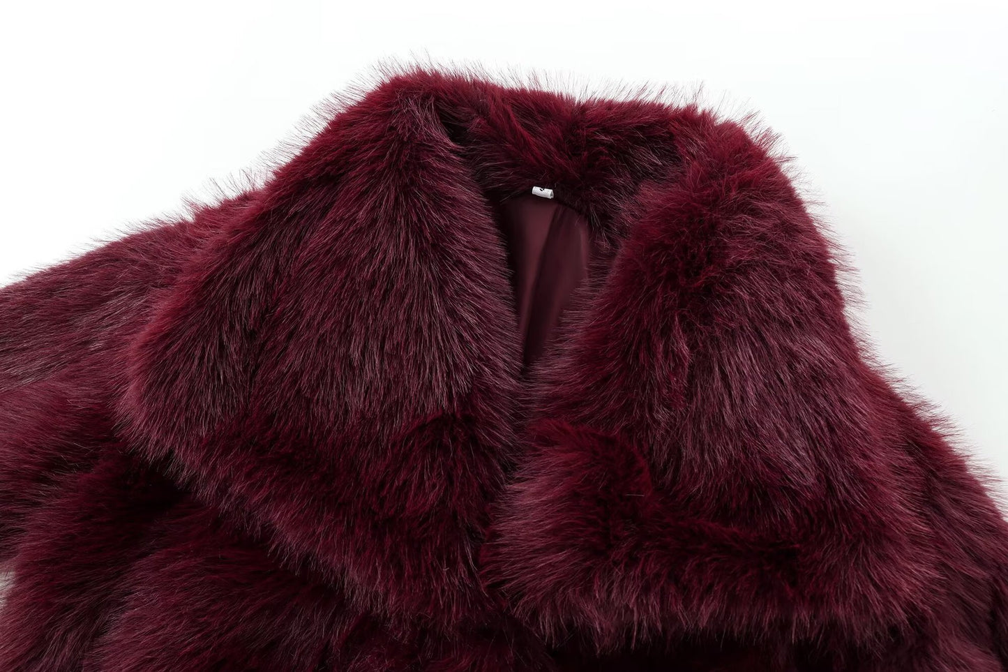 French Lapel Fur Plush Coat