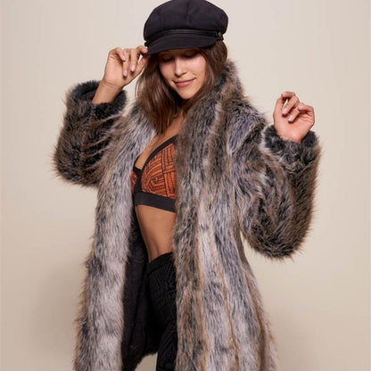 Foxora™ – Long Fox Fur Coat