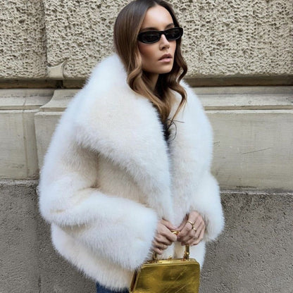 Faux Fur Coat Short Chic