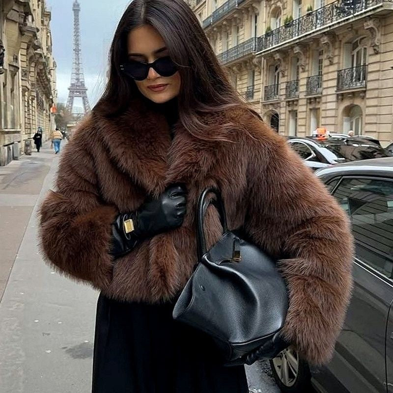 Faux Fur Coat Short Chic